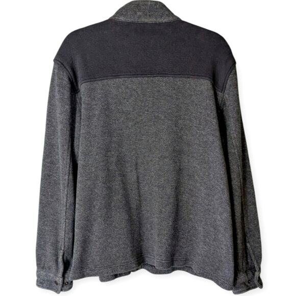 Johnston & Murphy Men's Brushed Full Snap Navy Jacket Large - Picture 2 of 9